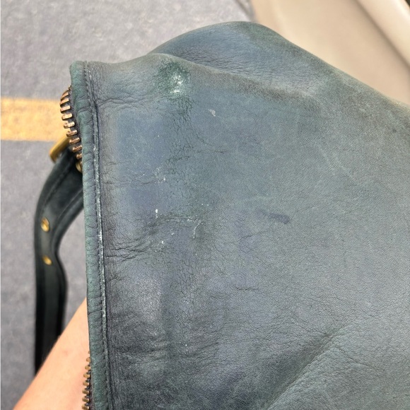 Coach Dark Green Leather duffle sac - Picture 13 of 15